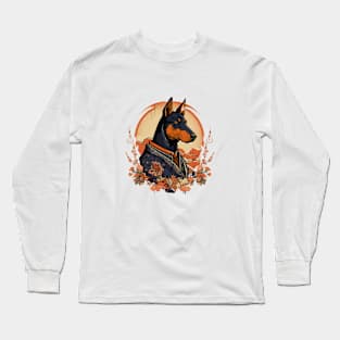 Doberman Pinscher Samurai Long Sleeve T-Shirt